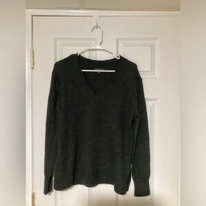 Banana Republic Charcoal V-Neck Sweater
